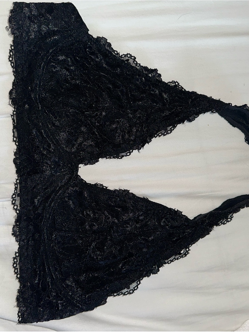 Delicate Black Lace Bralette - Women Intimates